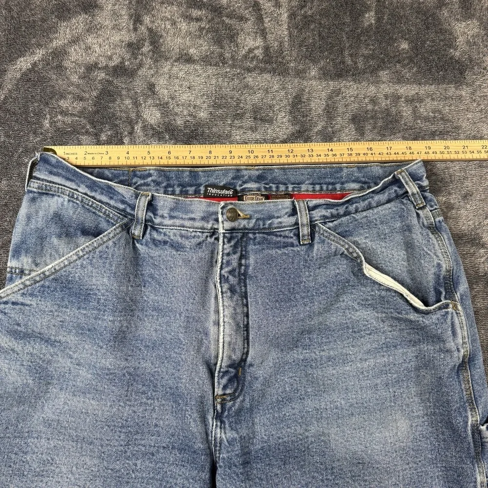 Mens 40X29Guide Gear Jeans Fleece Lined THINSULATE Insulated Denim Straight Leg